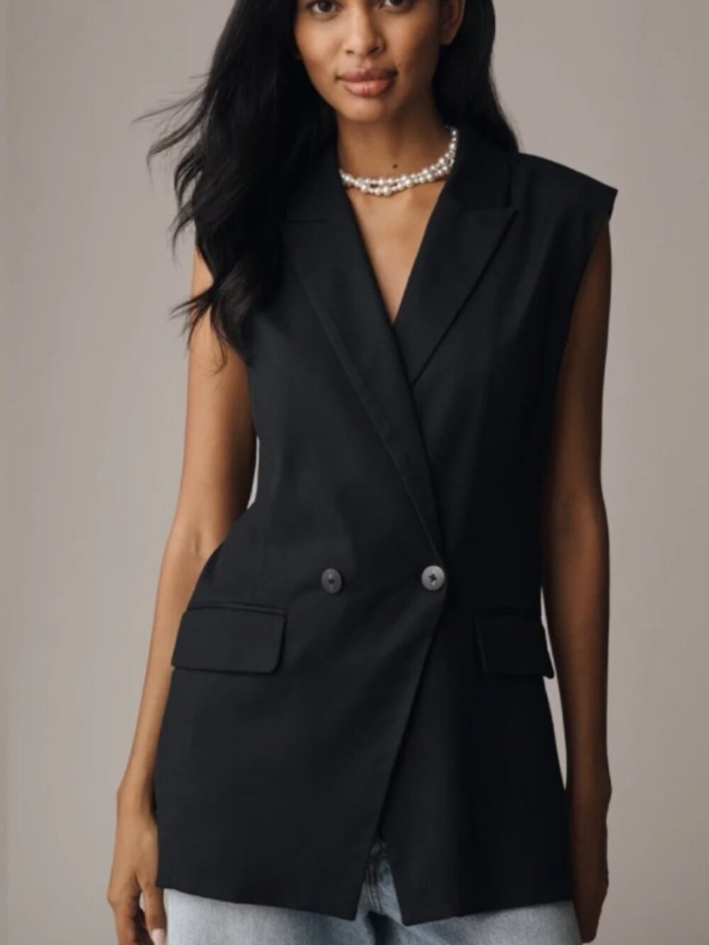 Hutch Longline Vest, Black, Size XL, NwT